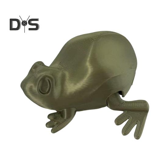 

Игрушка Прыгающая Лягушка 3D-печатная Модель Лягушки Фигурка Рептилии Интерактивная Лягушка Игрушка-Непоседа для Детей и Взрослых Школьные Проекты темно-зеленого