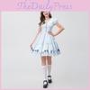 Alice In Wonderland Maid Costume Polyester Cosplay Dress For Stage Performance
