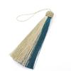 Hand-Woven Double Tassel Mixed-Color Bookmark: No Fading or Bending