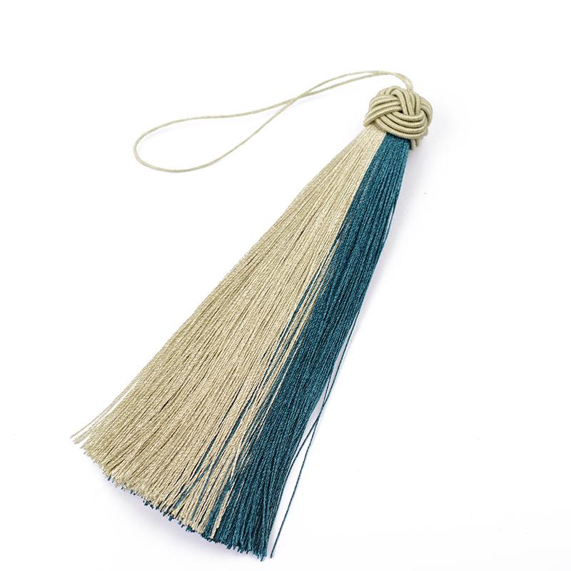 Hand-Woven Double Tassel Mixed-Color Bookmark: No Fading or Bending