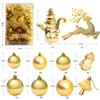 30 Pack Christmas Glitter Balls Shatterproof Hanging Ornaments for Xmas Tree