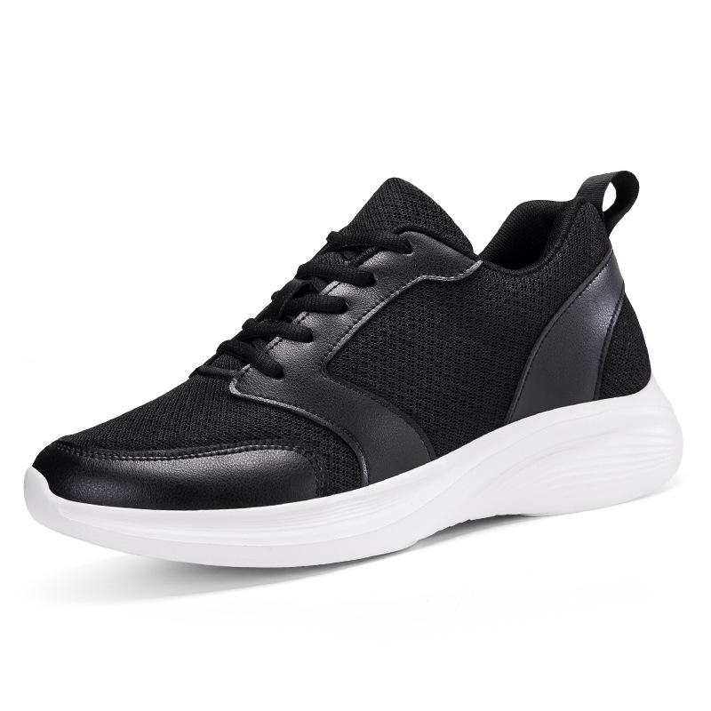 Men s White Height-Increasing Breathable Mesh Sneakers, 10cm Lift, Large Size, Casual Sports 8 44