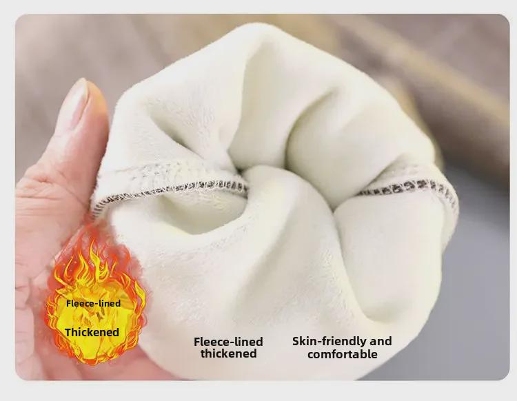 Girls' Thickened Sports & Casual Corduroy Sweatpants - Autumn/Winter Plus Velvet One-Piece for Medium & Large Children