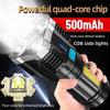 High Power LED Flashlights Camping Torch With 4 Lamp Beads And COB Side Light Rechargeable Portable Hand Lantern 4 Lighting Mode