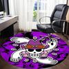 1pc One Piece Skull Office Round Area Rug, Under Office Chairs Bedroom Living Room Home Decor  a1022161