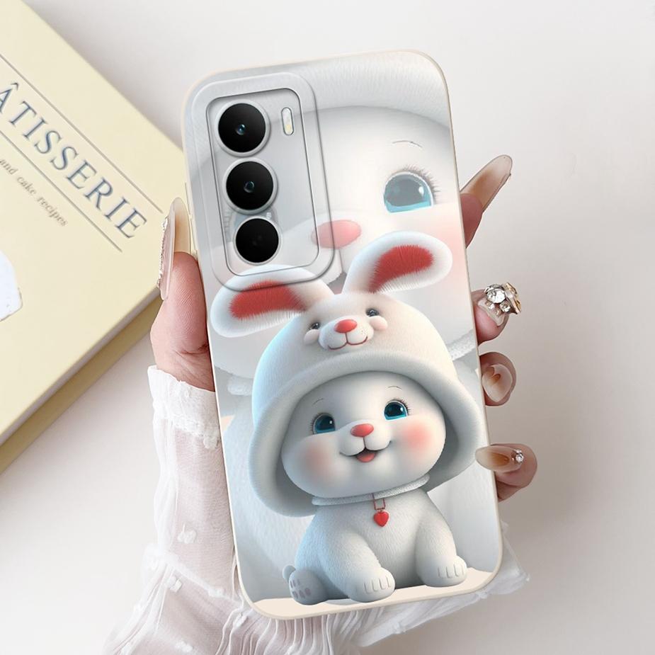 For Realme C71 4G Case RMX5303 Cute Rabbit Cartoon Cover Soft Silicone Case For Realme C75 C75X C 71 RealmeC71 RealmeC75 4G Bags