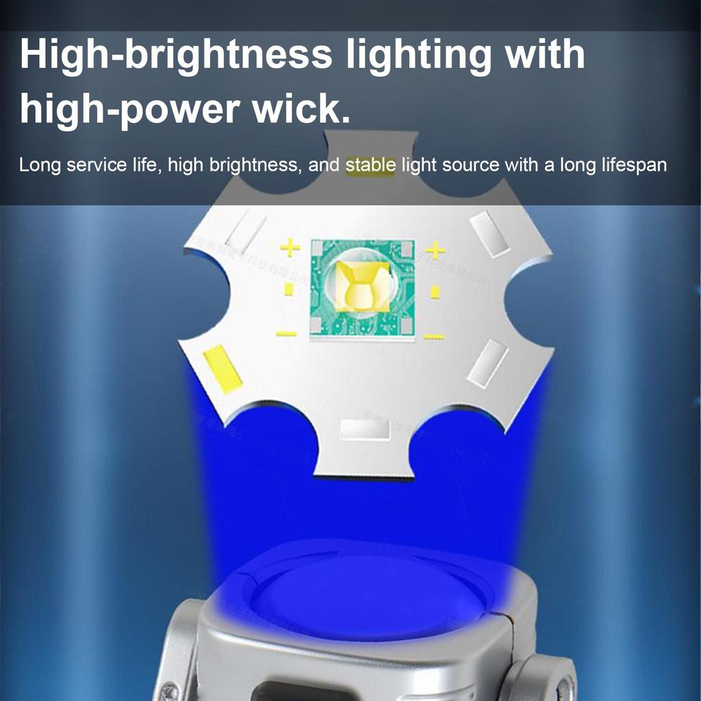 Keychain Light Portable Dimmable Lamp Rechargeable Keychain Flashlight For Camping Running Night Work Outdoor Dorm College