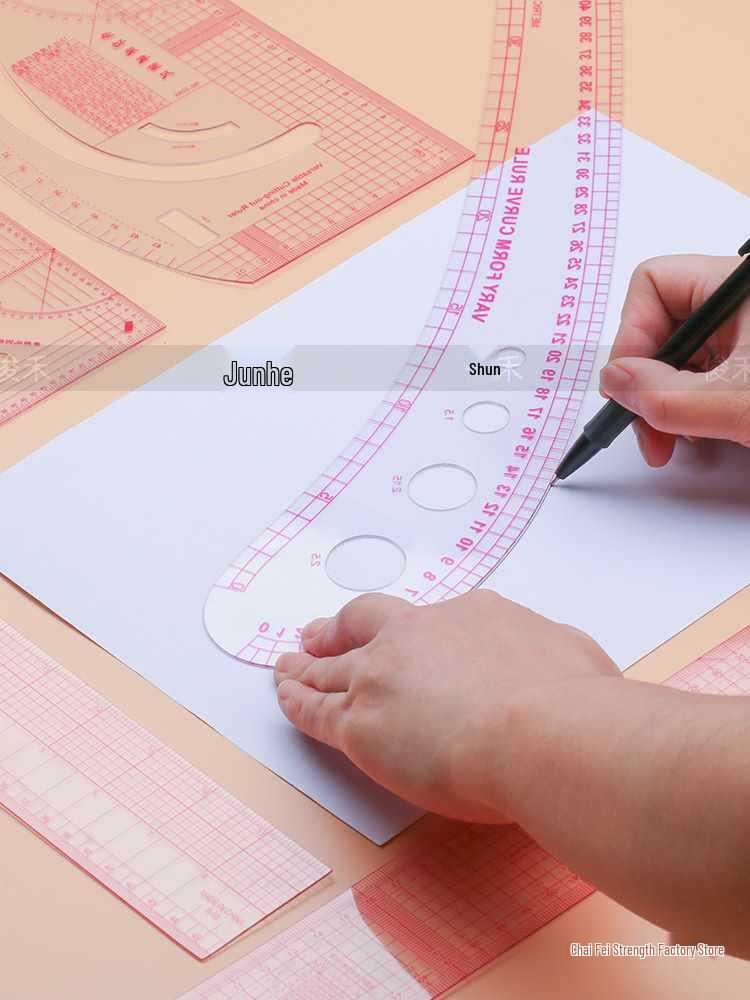 Многофункциональный набор лекал и линеек для градации для портных и шитья Comma Ruler 3231