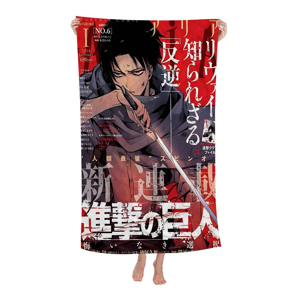 A-Attack On Anime Titans Big Microfiber Beach Towels Quick Dry Towel Sand Beach Towels Pool Towel For Travel Swim Pool Yoga