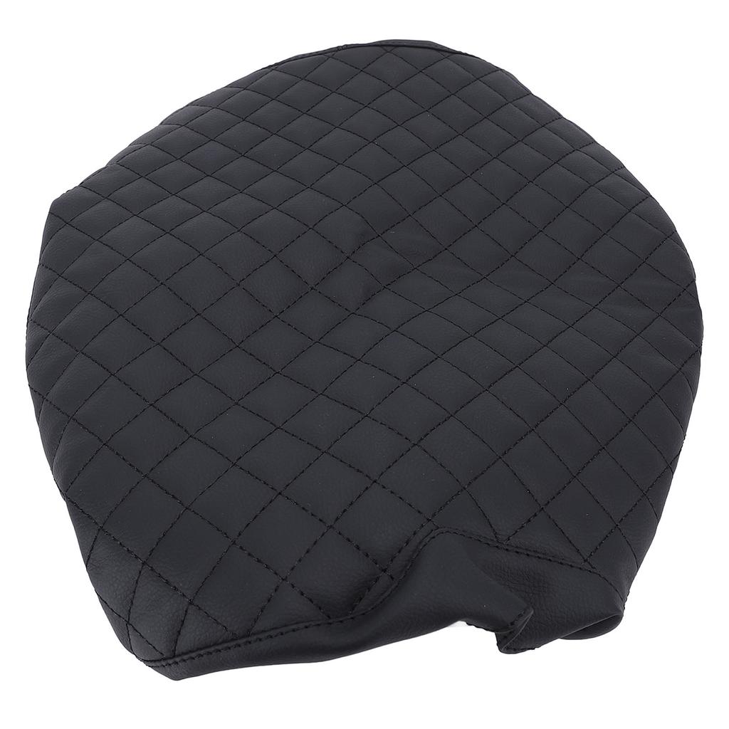 Center Console Cover PU Leather Protective Armrest Seat Box Lid for F 450 2017 to 2024 with 40 20 40 Jump Seat Black