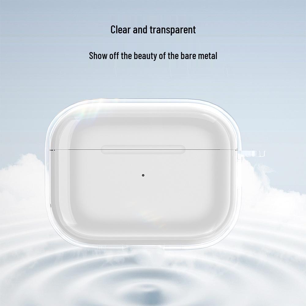 AirPods Pro 3 Transparent TPU Protective Case: Soft Earphone Cover