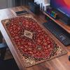 Fashion Print Persian Carpet Mouse Pad Square Office Gaming Desk Mat Waterproof Non-Slip Rubber Decorative