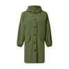 Children's Fashionable Oversized Trench Coat Casual Long-Sleeve Solid-Color Girls' Jacket