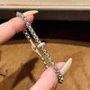 17CM Luxury Pure 925 Sterling Silver Jewelry for Women Rock Design Classic Silver Zircon Steam Punk Jewelry Party Bracelet