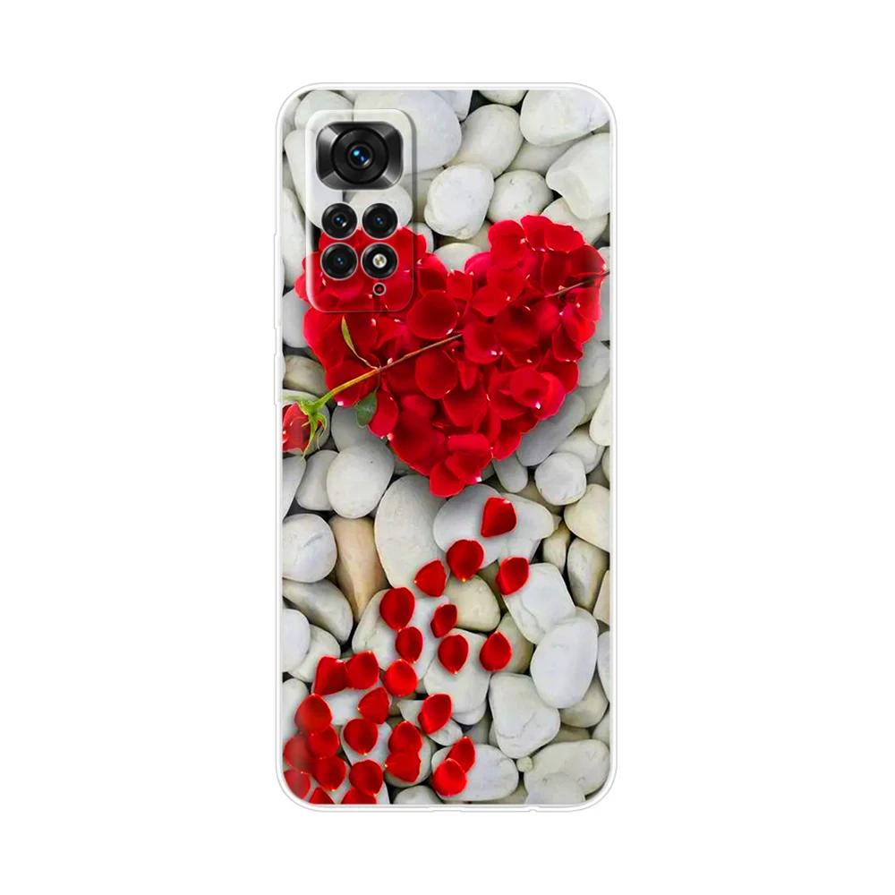 For Redmi Note 11 Case Soft Clear TPU Silicone Bumper Back Cover for Xiaomi Redmi Note11 Note 11 Pro 5G 4G 11s Phone Case Coque