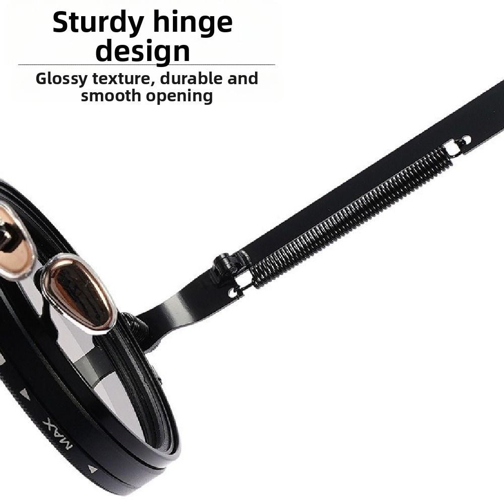 Round Adjustable Dimming Sunglasses ND9 Anti-UV Glasses Clarity Fishing Sunglasses Cycling