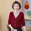 2024 Women's Winter Fleece Layered Look Sweater: Cozy Thick Base Top for Middle-Aged & Elderly