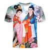 2024 Latest 3D Printed Short Sleeves, Personalized,Creative, Ancient Painting Patterns, Men's and Women's Round Neck T-shirts