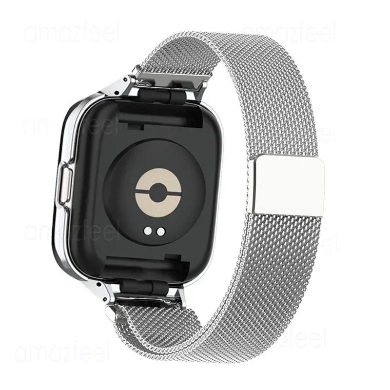 Carcasă de protecție cu brățară metalică cu buclă magnetică pentru Redmi Watch 5, brățară pentru redmi watch 4, curea de ceas pentru redmi watch 5, husă de protecție