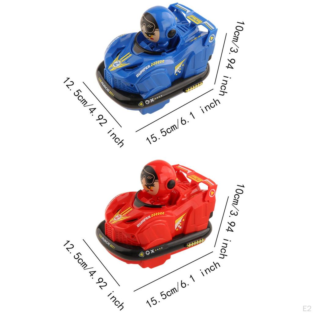 RC Battle Race Car Set with Drivers Cartoon Toy for Kids Teens Adults