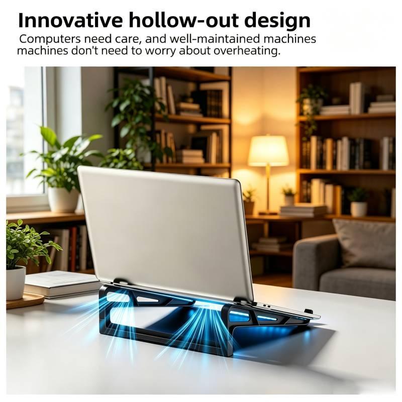 Laptop Stand Folding Adjustable Ergonomic Notebook Holder Universal for 10-17 Inch Laptop Tablet Home Office Desk Use