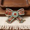 Court-style Retro Glazed Butterfly Brooch, Imitation Turquoise Corsage Pin, Matching for Suit Jacket Accessories