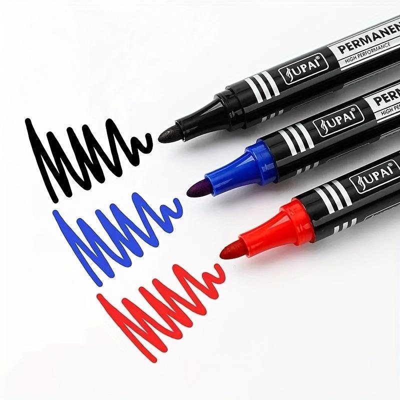 Three color oil-based permanent marker pen