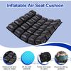 Air Inflatable Wheelchair Cushion, Pressure Relief Seat Cushion for Tailbone and Sciatica Pain, Portable Air Seat Pad with Pump- for Car, Office and