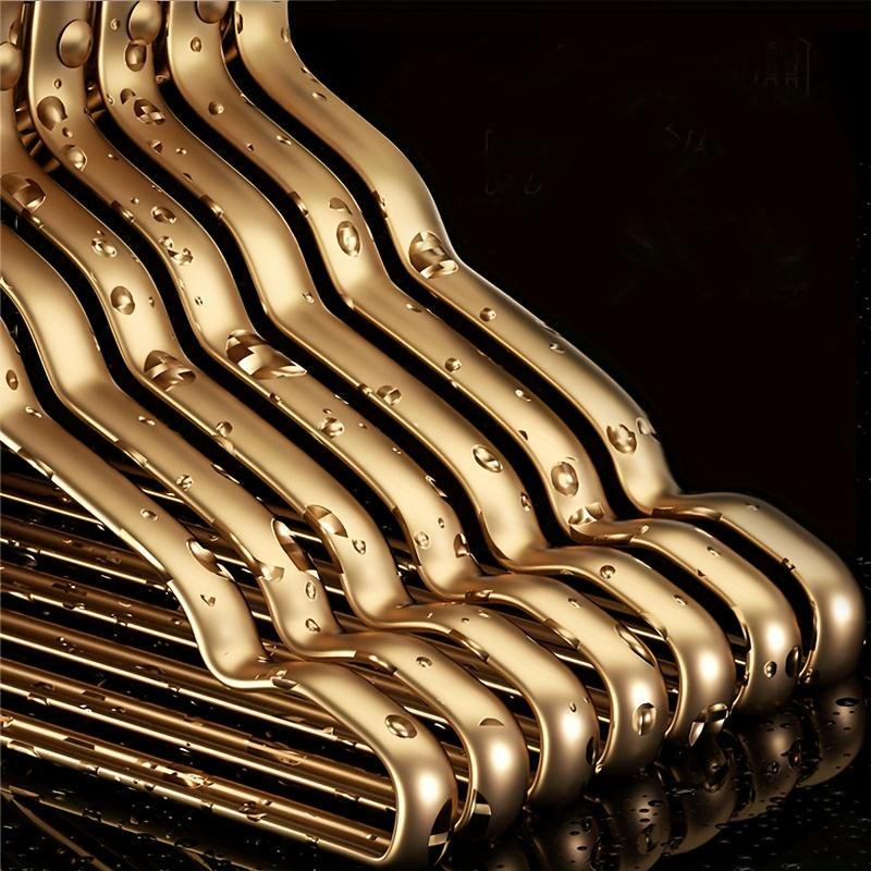 5pcs High-quality Aluminum Suit Hangers, Heavy-duty Metal Hangers, Suitable for Both Dry and Wet Use
