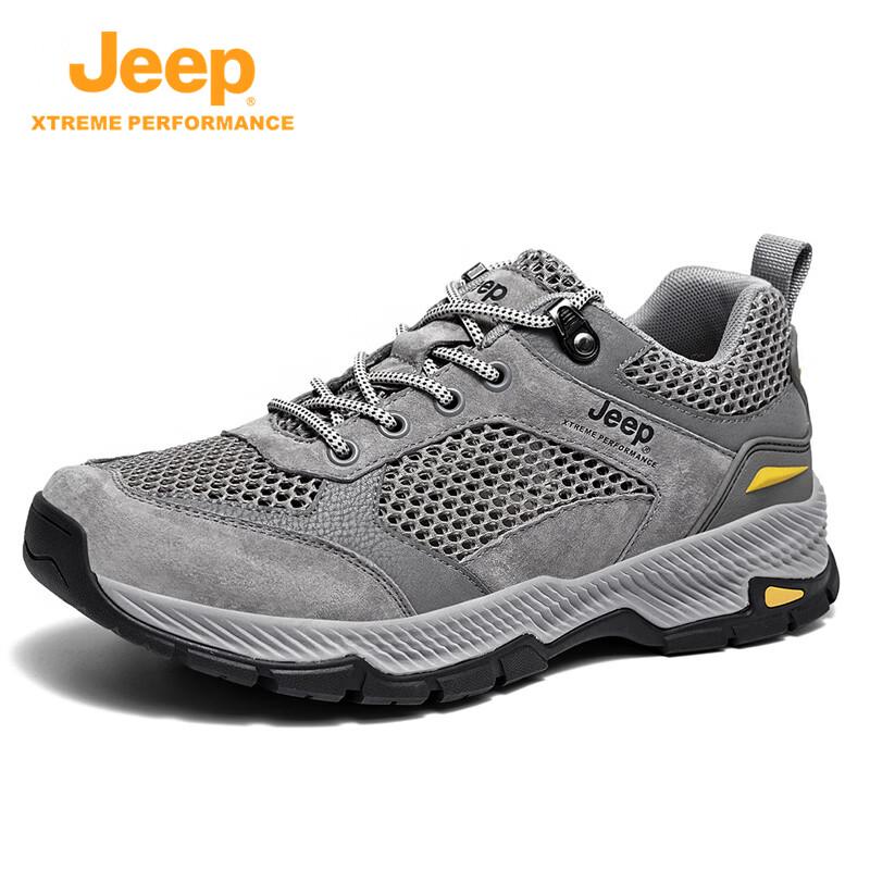 JEEP Men s Breathable Anti-slip Outdoor Hiking Shoes 41