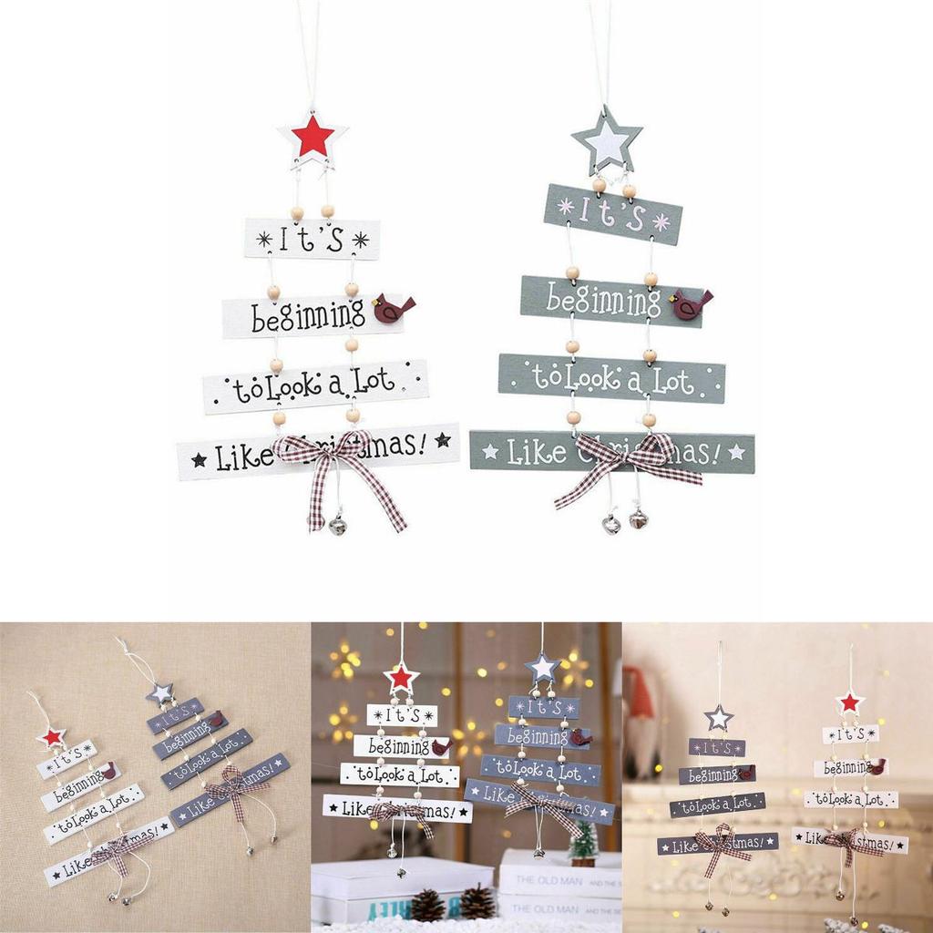 High Quality Christmas Wooden Pendant Decor For Stylish Living Room Accents