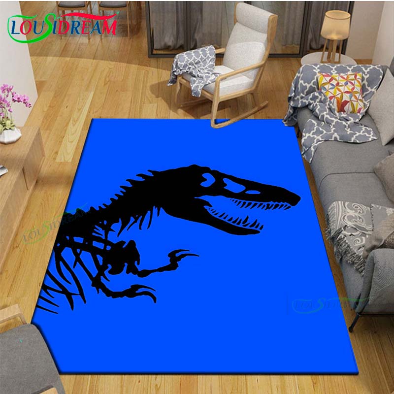 Dinosaur J-Jurassic Park Carpet Room Decor Floor Mats Bedroom Yoga Mat Photography Props Area Rug Birthday Gift Outdoor Rug