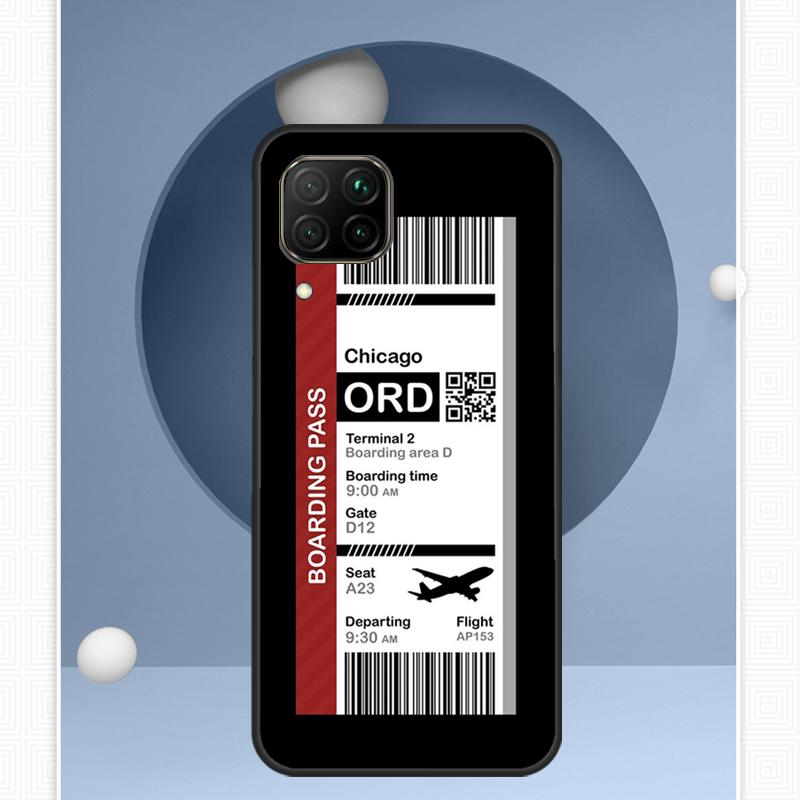 

Boarding Pass Flight Ticket For Huawei Nova 12i 12s 11i 8i Y91 Y60 Y70 Y72 Y90 Y61 9 10 SE P20 P40 Lite P30 P60 Pro Case Huawei Nova 3i