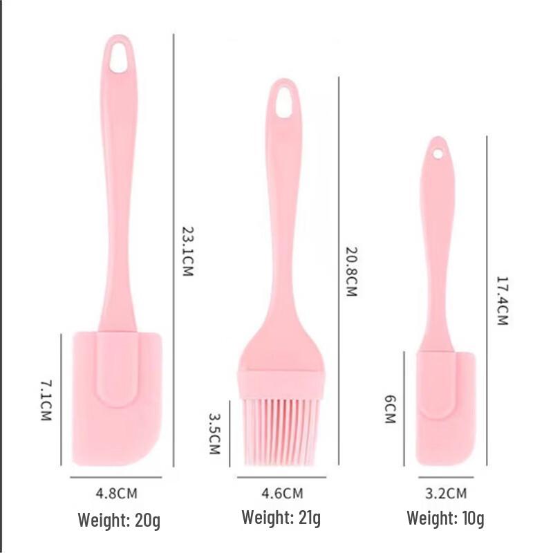 Ruhan 3-Piece Silicone Baking Tool Set