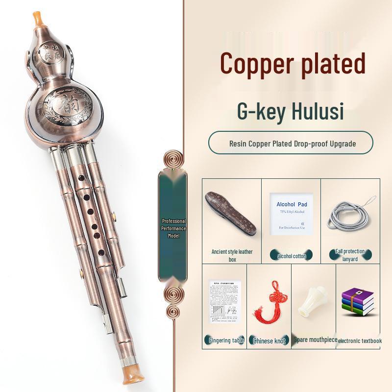 Beginner Hulusi Gourd Flute for Primary School Students - Ethnic B-flat and C Key Musical Instrument