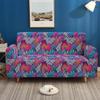 Red Colorful Non-Slip Elastic Sofa Cover, All-Inclusive Supply For All Seasons, 3D Digital Magic Cover
