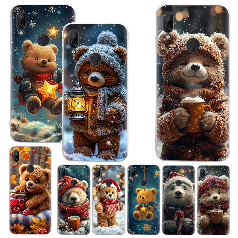 Animal Brown Cute Bear Case for Xiaomi Redmi 14C 13C 12C 13 12 Phone Shell 10C 10A 10 9A 9C 9T 9 8A 8 7A 7 6A 6 Pro 12 12C 10 10