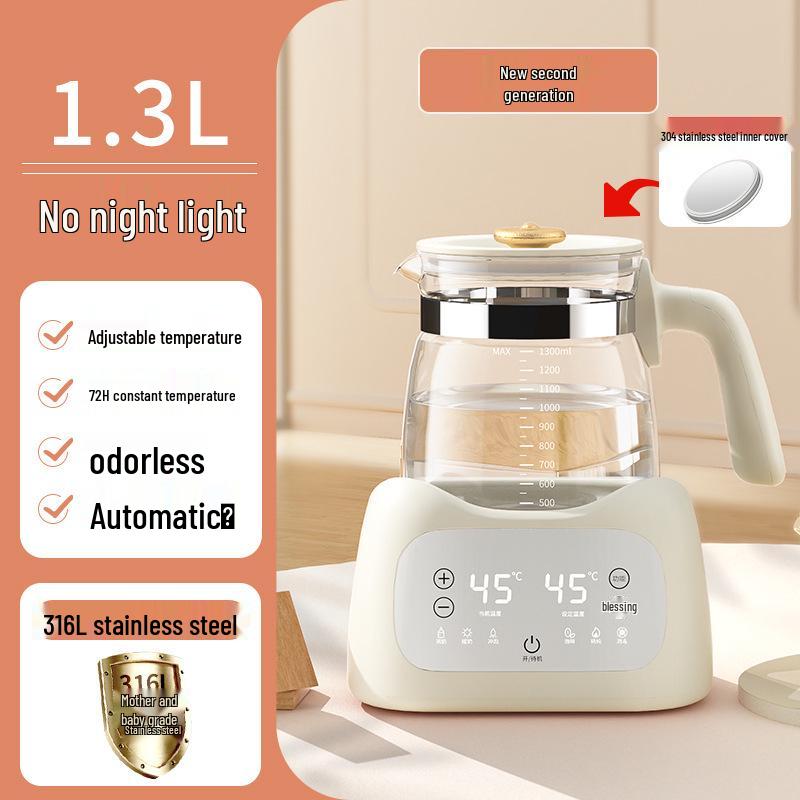 Multi-Functional Electric Kettle & Baby Formula Maker - Constant Temperature Tea Brewer & Health Pot.