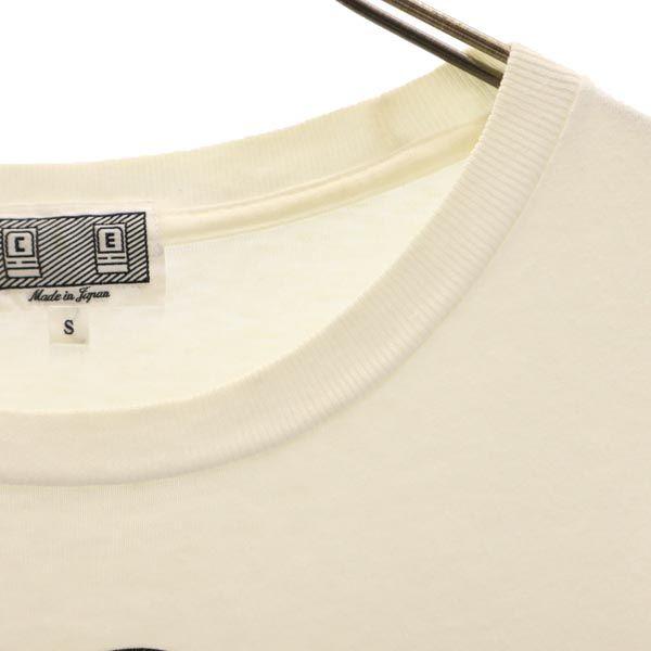 C.E made in Japan Print Kurzarm T-Shirt S weiß Herren Gebraucht