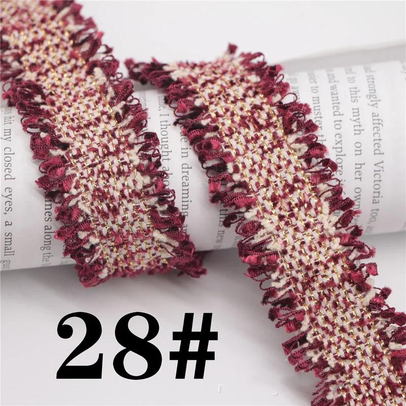 45 Yards Trim Vintage Embroidered Lace Sewing Lace Ribbon Fabric Handmade Costume Dress Sewing Trimmings Wedding Decoration