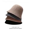 New Fashion Autumn Winter Wool Bucket Hat Women Fashion Vintage Fisherman Hats Versatile Cap Spring Felt Hat 5 Colors Foldable