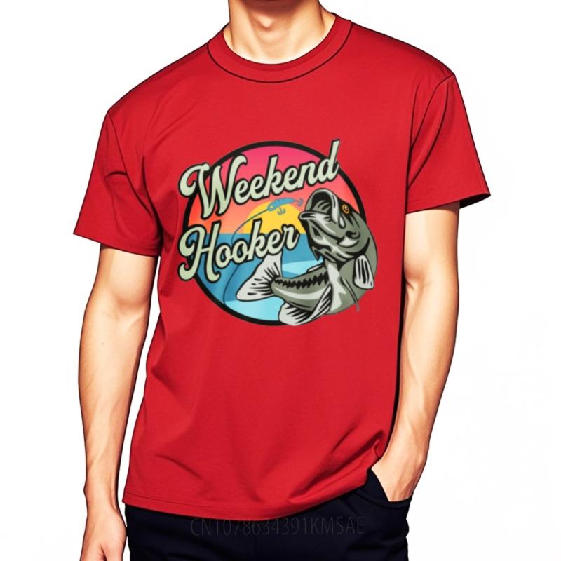 Travel For him short sleeve tshirt Casual Weekend Hooker Fishing Fish Design Anime For man Top tees Mens Tshirt Essential Tee S