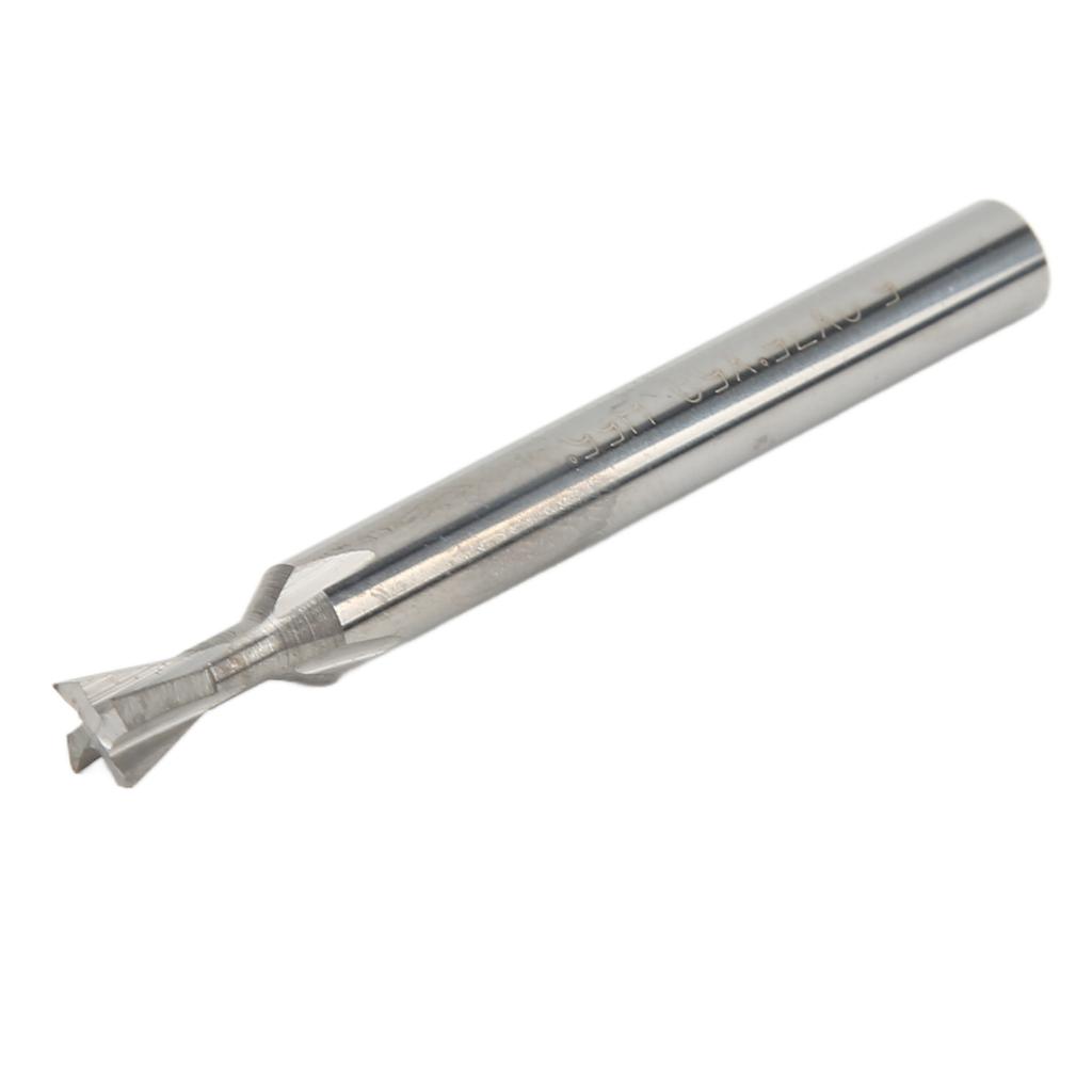 Dovetail End Mill Cutter High Hardness Alloy 5mm 4 Flutes Fast Drilling Milling Cutter for Industry