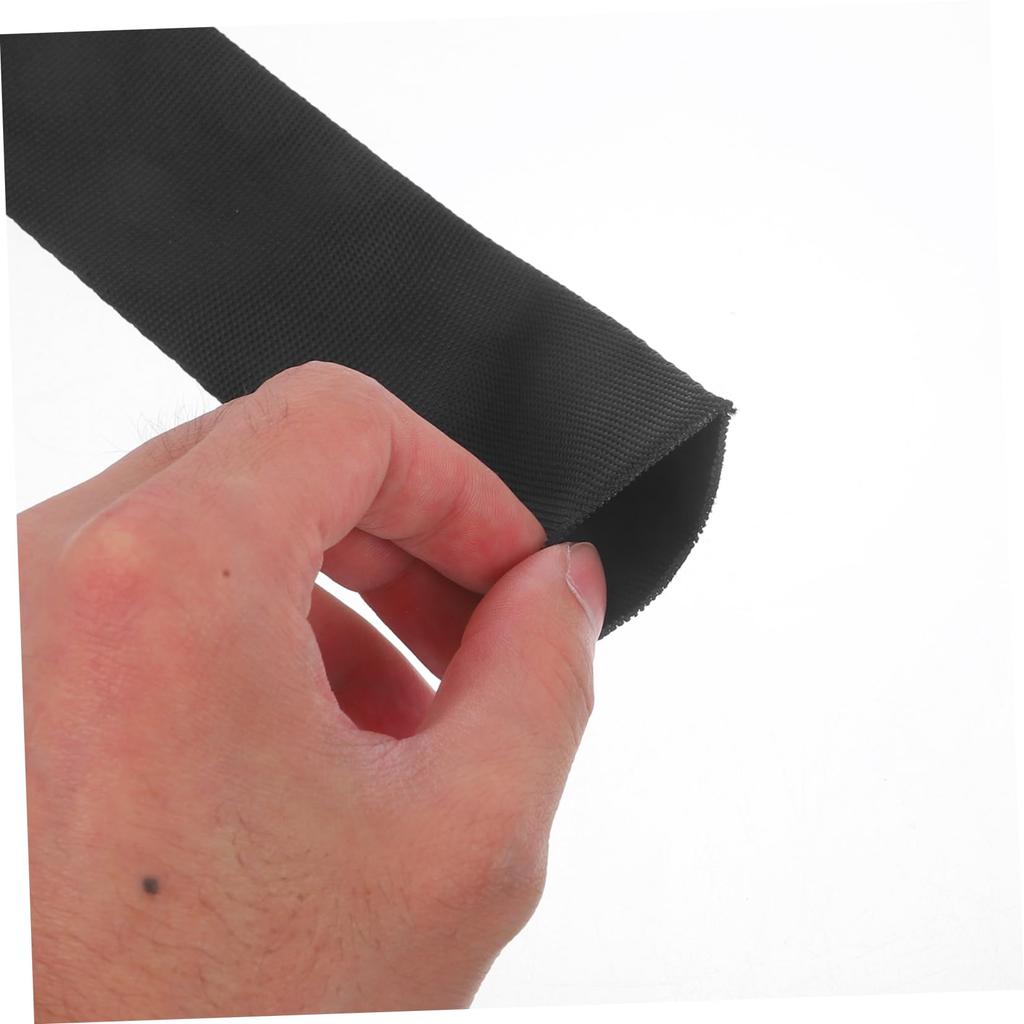 MUELODSIC Rope Protection Sleeve Portable Winch Rope Cover Protect Woven Winch Cable Sleeve for Cable Protection Sleeve Polyester Black