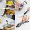 8PCS Stainless Steel Magnetic Measuring Spoons Set Double End Coffee Measure Spoon Dual Sided for Liquid and Dry Ingredients