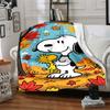 1Pc Halloween Snoopy Treats Night Blanket Soft And Comfortable Casual Warm Camping Travel Christmas Halloween Gift M917103