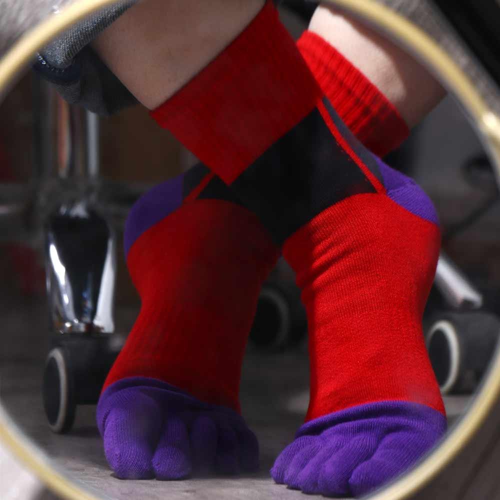 Toes Breathable Sport Anti-Bacterial Sweat Socks Toe Socks Five Finger Socks Dress Socks With Toes