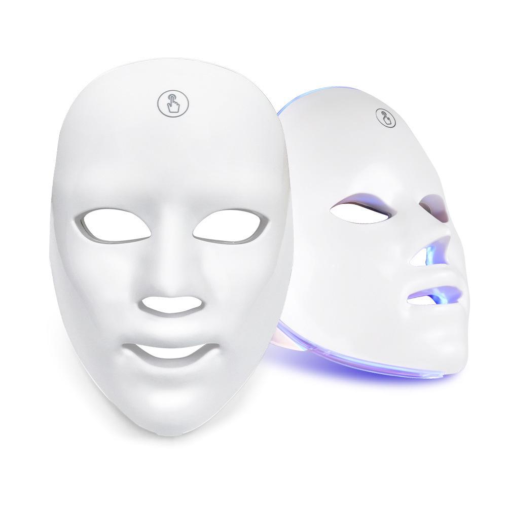 LED Siebenfarben Photon Rejuvenation Schönheitsmaske mit Touch-Steuerung