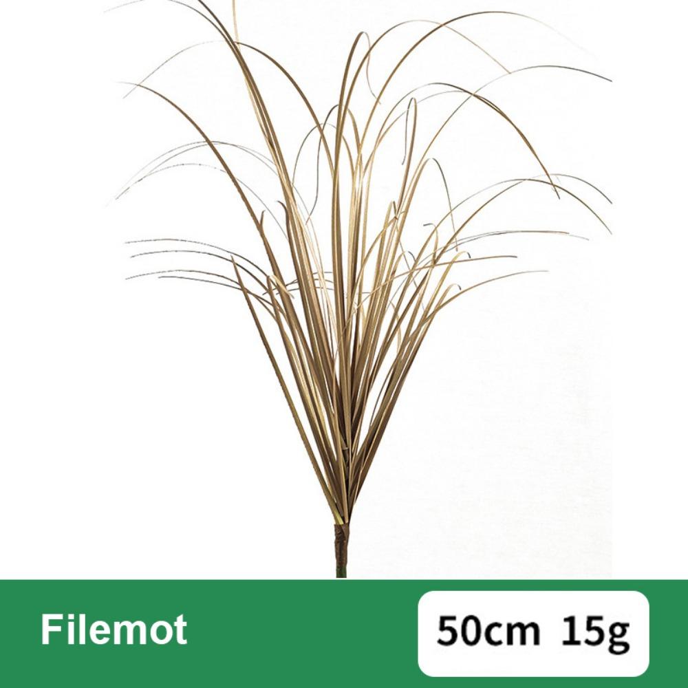 Lifelike Plastic Artificial Plant Flexible Natural Simulated Cattail 50cm Length Artificial Onion Grass Office Decor