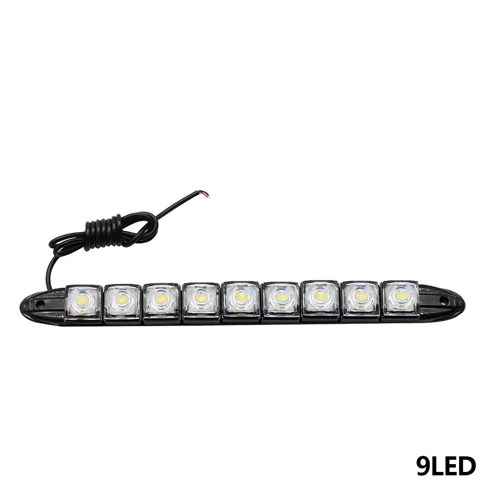 Car Led DRL Daytime Running Light 6/8/9/10/12/16/20LED White Waterproof Driving Fog Bulb Car Styling Lights Auto Truck Lighting